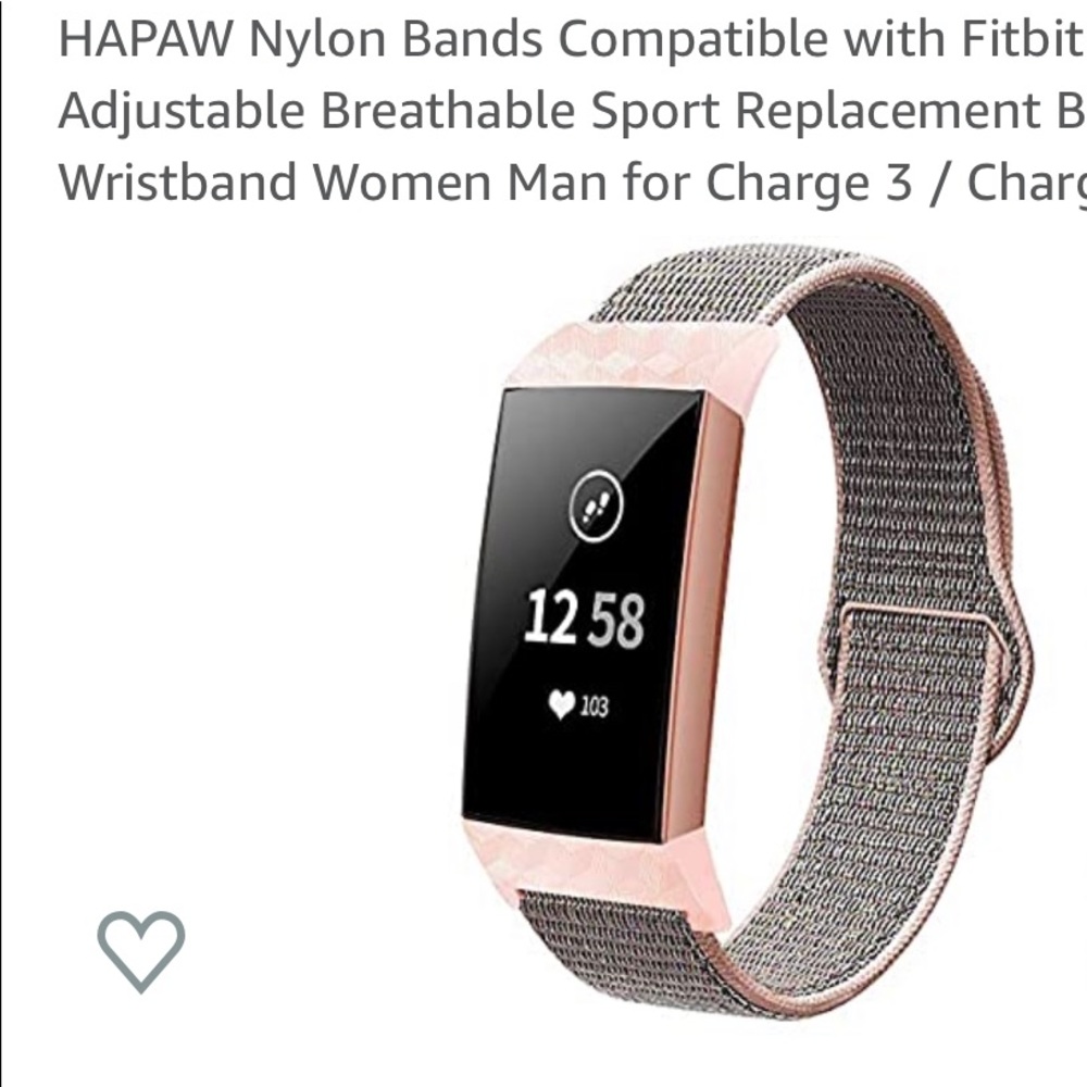 Pink FitBit Nylon Band